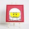 kinderschilderij lego astronaut rood