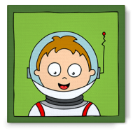 Bibado.nl -  kinderschilderij ruimteman, creator: Arjan Ceelen