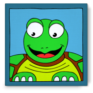 Bibado.nl -  kinderschilderij schildpad, creator: Arjan Ceelen