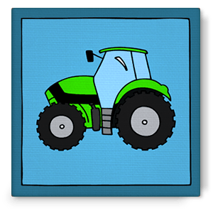 Bibado.nl - kinderschilderij traktor deutz, creator: Arjan Ceelen